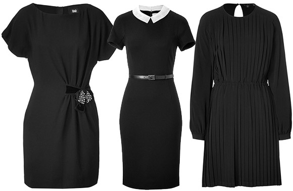 Черные деловые платья 2011-2012. 